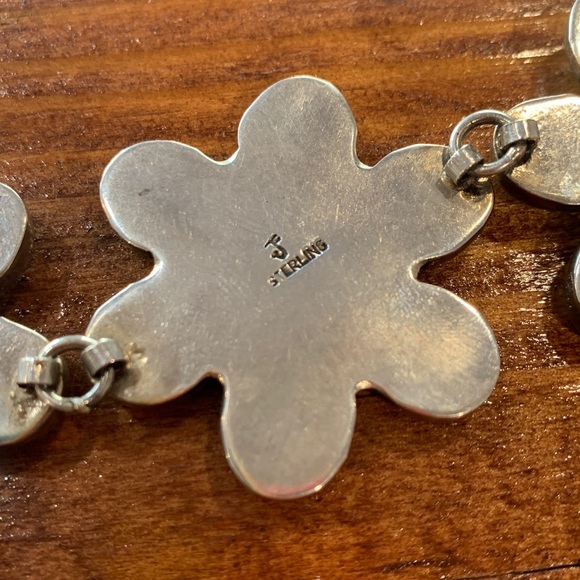 Vintage Federico Jimenez Turquoise Flower Necklace - Picture 16 of 17